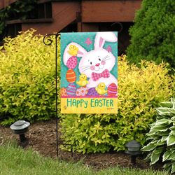 Briarwood Lane Easter Time Garden Flag 12.5 in. W X 18 in. L