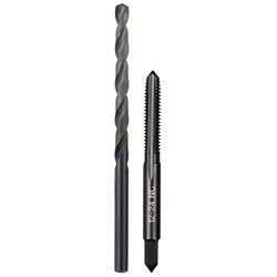 Milwaukee SAE 12-24 Straight Flute Plug Tap & #16 Drill Bit