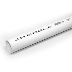 JM Eagle SDR26 PVC Pressure Pipe 2 in. D X 10 ft. L Plain End 160 psi