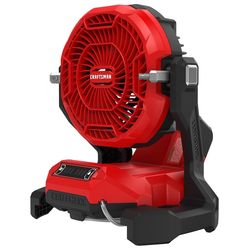 CRAFTSMAN V20 3Ah Advanced Battery Starter with 3-Speed Misting Fan with 5-in Random Orbit Sander