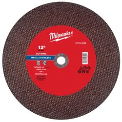 Milwaukee 12 in. D X 20 mm X 1/8 in. thick Metal Cut-Off Wheel 1 pc