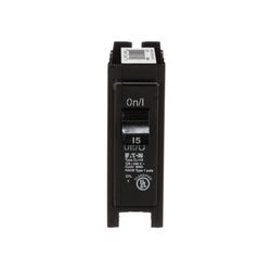 Eaton 15 amps Plug In Single Pole Circuit Breaker