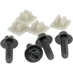 Custom Accessories Metal/Nylon License Plate Fasteners