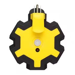 Yellow Jacket Grounded 5 outlets Outlet Adapter 1 pk
