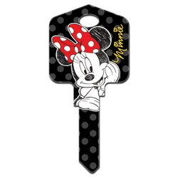 HILLMAN Disney Minnie Mouse House Key Blank 66/97 Single For Kwikset and Titan Locks Black