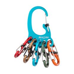 Nite Ize BigFoot Locker Aluminum Assorted KeyRack Carabiner Key Chain