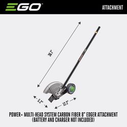 EGO Power+ Multi-Head System EA0820 8 in. Battery Edger Attachment Tool Only