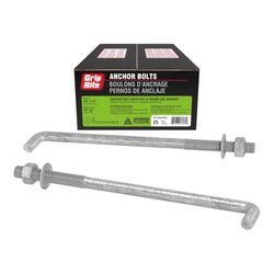 Grip-Rite 5/8 in. D X 12 in. L Steel Hook Head Anchor Bolts 25 pk