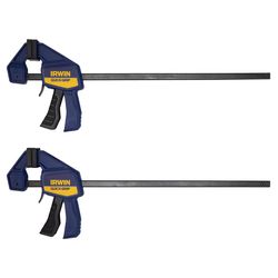 Irwin Quick-Grip 12 in. X 2-7/16 in. D Bar Clamp 100 lb 2 pc