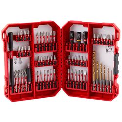 Milwaukee Shockwave Impact Duty Hex Assorted X 10.3 in. L Drill and Driver Bit Set Alloy Steel 60 pc