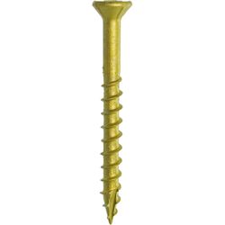 Grip-Rite PrimeGuard Plus No. 9 wire X 2 in. L Gold Star Flat Head Deck Screws 1 lb