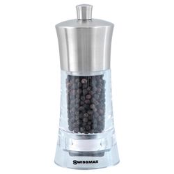 Swissmar Torre Clear/Silver Acrylic Pepper Mill