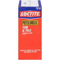 Loctite Polyseamseal Clear Acrylic Latex Tub and Tile Adhesive Caulk 5.5 oz