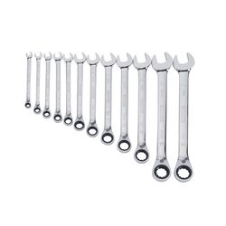 DeWalt Metric Ratcheting Combination Wrench Set 12 pc