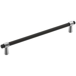 Amerock Mergence Contemporary Bar Cabinet Pull 8-13/16 in. Matte Black Black 1 pk