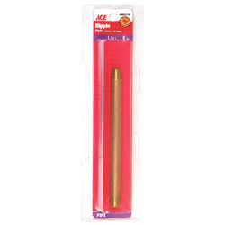 Ace 1/8 in. MPT X 1/8 in. D MPT Brass Nipple 5 in. L