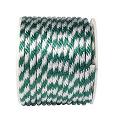 Koch Industries 5/8 in. D X 140 ft. L Green/White Solid Braided Poly Derby Rope