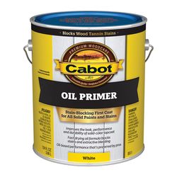 Cabot Oil Primer Low VOC White Solvent-Based Alkyd Primer 1 gal