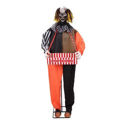 Haunted Hill Farm 5.6 ft. Standing Suddenly Surprise Clown Animatronic