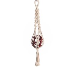 Primitive Planters White Cotton 17 in. H Twisted Cord Plant Hanger 1 pk
