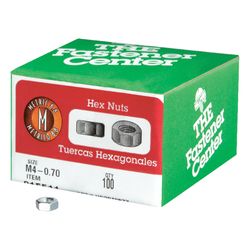 HILLMAN M4-0.70 mm Zinc-Plated Steel Metric Hex Nut 100 pk