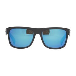 Huk Clinch Sunglasses Unisex Matte Black Frame Blue Lens Polarized