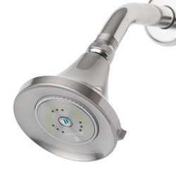 Niagara Conservation Earth Luxe Brushed Nickel ABS 3 settings Showerhead 1.5 gpm