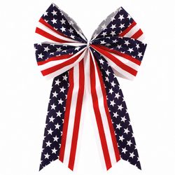 Holiday Trims Patriotic Bow Velvet 1 pc