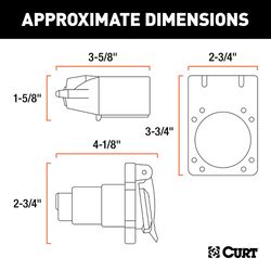 CURT 7 Way RV Blade Connector