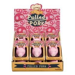 Toysmith Farm Fresh Pulled Pork Squishy Toy Pink