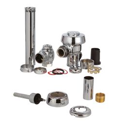 Sloan Royal Flush Valve Silver Polished Chrome Brass