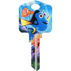 HILLMAN Disney Dory House/Padlock Universal Key Blank Single