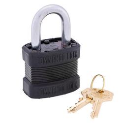 Commando Lock 1-5/8 in. H X 1-3/4 in. W X 1-1/4 in. L Laminated Steel Dual Ball Bearing Locking Padl