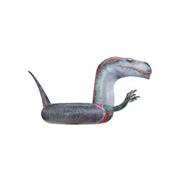 PoolCandy Multicolored PVC Velociraptor Floating Tube