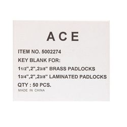 HILLMAN Home Padlock Key Blank Single Silver