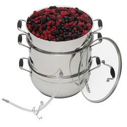 VKP Brands Kitchen Crop Wide Mouth Steam Juicer 8 qt 1 pk Silver