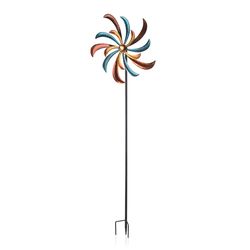 Alpine Assorted Metal 64 in. H Garden Stake Spinner