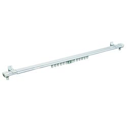 Kenney White Traditional/Transitional Curtain Rod 24 in. L X 42 in. L
