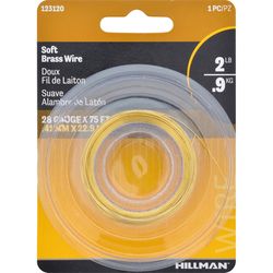 HILLMAN 75 ft. L Brass 28 Ga. Hobby Wire