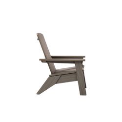 Breeo Coastal Gray Poly Lumber Frame Adirondack Chair