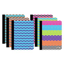 Bazic Products 9-3/4 in. W X 7-1/2 in. L College Ruled Stitched Assorted Chevron Composition Book
