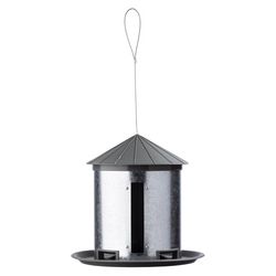 More Birds 7 lb. cap. Plastic/Steel Silo Hopper Bird Feeder