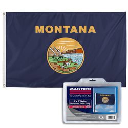 Valley Forge Montana State Flag 0 in. H X 3 ft. W X 5 ft. L