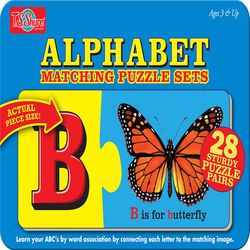 T.S. Shure Alphabet Match N Snap Puzzle Set Multicolor