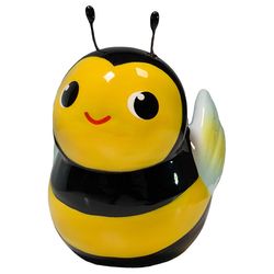 Streamline 3 in. H X 3 in. W X 4 in. D Ceramic Hanging Planter Yellow/Black