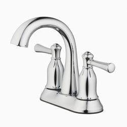 Oakbrook Collection Verona Chrome Modern Two-Handle Bathroom Sink Faucet 4 in.