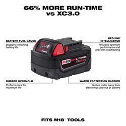 Milwaukee M18 REDLITHIUM XC5.0 5 Ah Lithium-Ion Battery Pack 1 pc