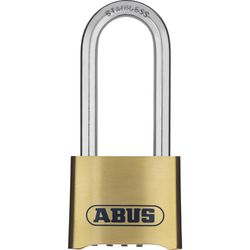 ABUS 4-29/64th in. H X 2-3/32 in. W Brass 4-Dial Combination Padlock