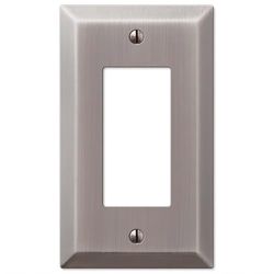 Amerelle Century Antique Nickel 1 gang Stamped Steel Decorator Wall Plate 1 pk