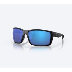 Costa Reefton Sunglasses Men's Blackout Frame Blue Mirror 580P Lens Polarized